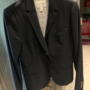 Banana Republic pinstripe wool blazer